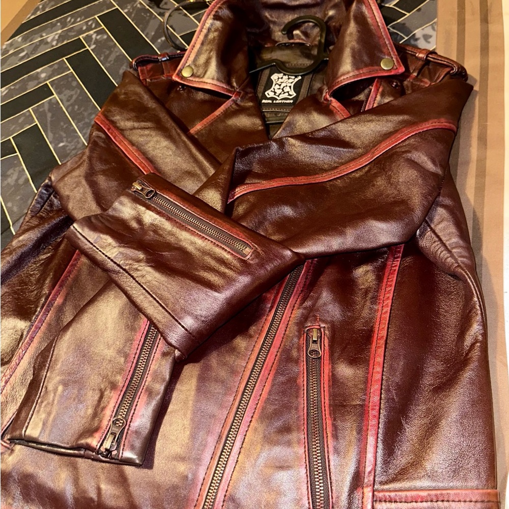 Women’s Leather Jacket - Brown color very comfortable & Cute